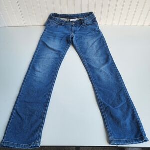 Pepperts! Jeans Boys Straight Adustable Wais Denim 28x29 Stretch Blue 13- 14 Y